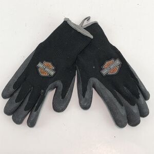 Harley-Davidson Hand Protection Rubber Dipped Knit Black Gloves Small HG51